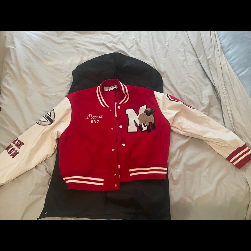 COPY - Monse Letterman Cropped bomber jacket size L